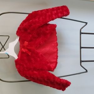 Girls red bolero jacket